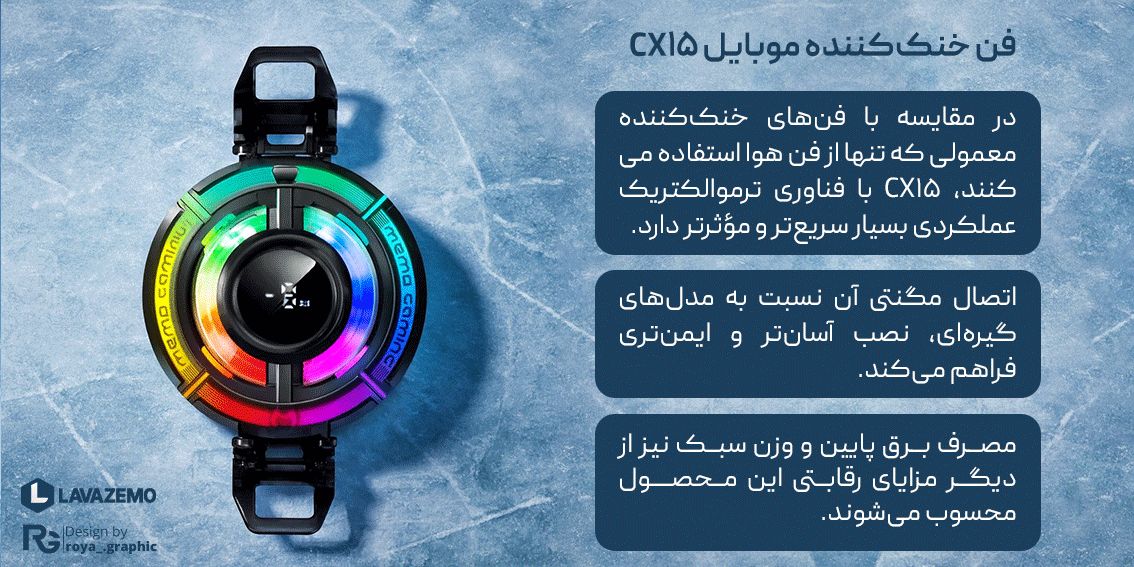فن خنککننده موبایل CX15